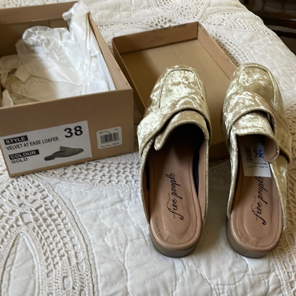 Free people velvet at ease loafers